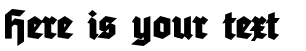 Your preview of Tannenberg Fett font
