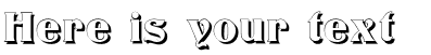 Your preview of Titania Shadow font