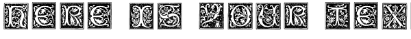 Your preview of Typographer Woodcut Initials One font