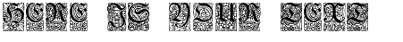 Your preview of Unger-Fraktur Zierbuchstaben font