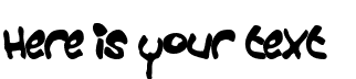 Your preview of Croobie font