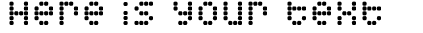 Your preview of Squarodynamic 8 font