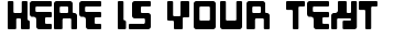 Your preview of Tabletron font