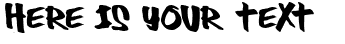 Your preview of Thug font