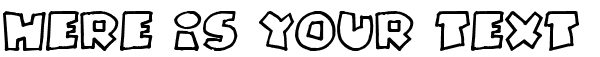 Your preview of Pizzadude Fat Outline font