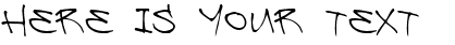 Your preview of Be Aggressive font