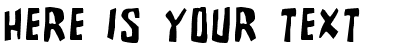 Your preview of Brutality Extra font