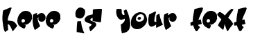 Your preview of Cream and sugar font
