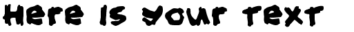 Your preview of Hold your breath font