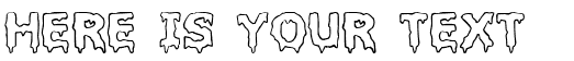 Your preview of Liquidism font
