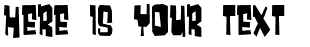Your preview of Much too loud font
