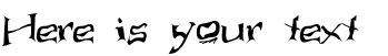 Your preview of Aliens ate my mum font