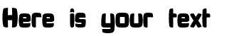 Your preview of Bonk Fatty font