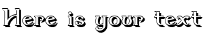 Your preview of Dumbledor 3 Shadow font