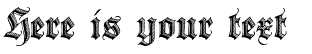 Your preview of Deutsche Zierschrift font