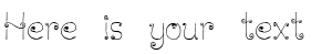 Your preview of Lickcurl Petite font