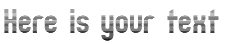 Your preview of Zillah LCD font