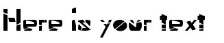 Your preview of XBOX 360 Stripe font