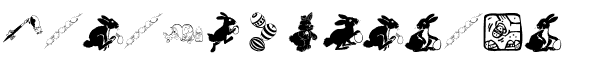 Your preview of Eastereggs font