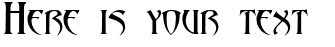 Your preview of Abaddon font