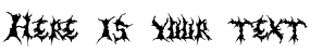 Your preview of Dementia Demo font