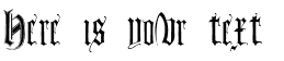 Your preview of Monumental Gothic font