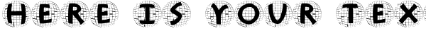 Your preview of Antiqua In Grid Balloons font