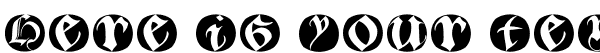 Your preview of Bastarda Buttons Beta font