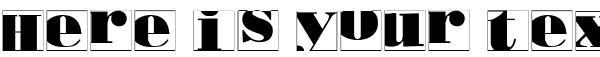 Your preview of Bodoblack Squares Invers font