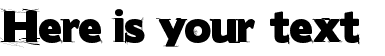 Your preview of Boris Black Bloxx Dirty font