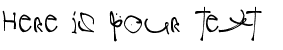 Your preview of Crazy Written font