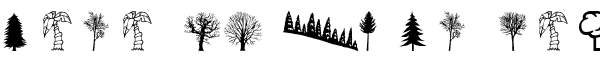 Your preview of WM Trees 1 font