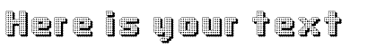 Your preview of Dotty Shadow font