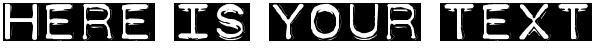 Your preview of DymoFontInvers font