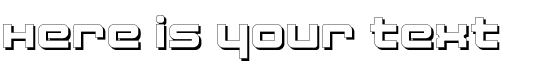 Your preview of Fatsans Shadow font
