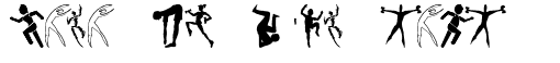 Your preview of Fitness Silhouettes font