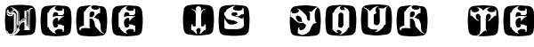 Your preview of Haunted Bricks font
