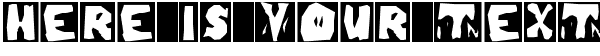 Your preview of LinoLeumInvers font