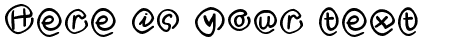 Your preview of MKlammer Affen font