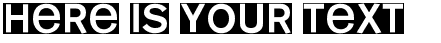 Your preview of Mono Alphabet Invers font