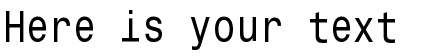 Your preview of Monospace Typewriter font