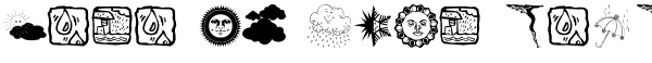 Your preview of Now the Weather font