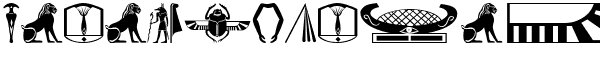 Your preview of Old Egypt Glyphs font