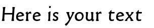 Your preview of Old Typefaces font