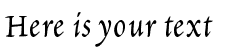 Your preview of Petitscript font