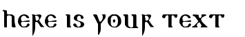 Your preview of Readable Gothic font