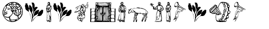 Your preview of Religious Symbols font