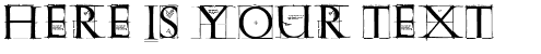 Your preview of Roman Grid Caps font