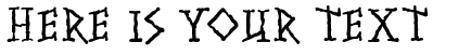 Your preview of Runish MK font