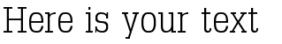 Your preview of Typo Slab Serif font